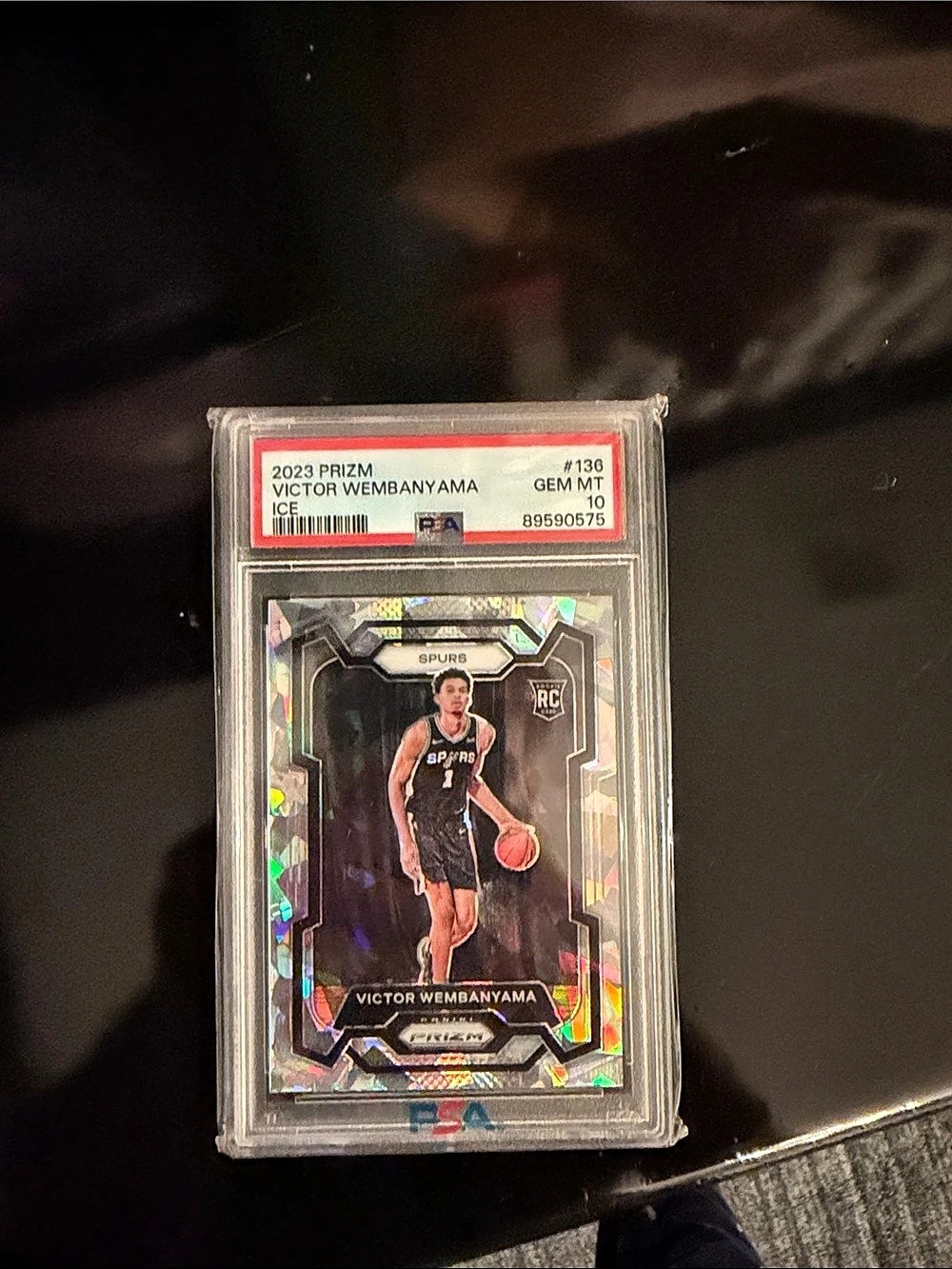 Panini 2023 Prizm Victor Wembanyama #136 GEM MT 10 PSA GEM MT 10 Basketball Card